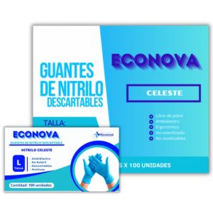 GUANTES DE NITRILO “ECONOVA” 3.2GR