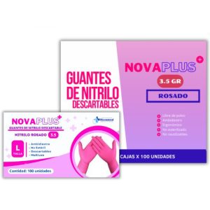 GUANTES DE NITRILO “NOVAPLUS” 3.5GR